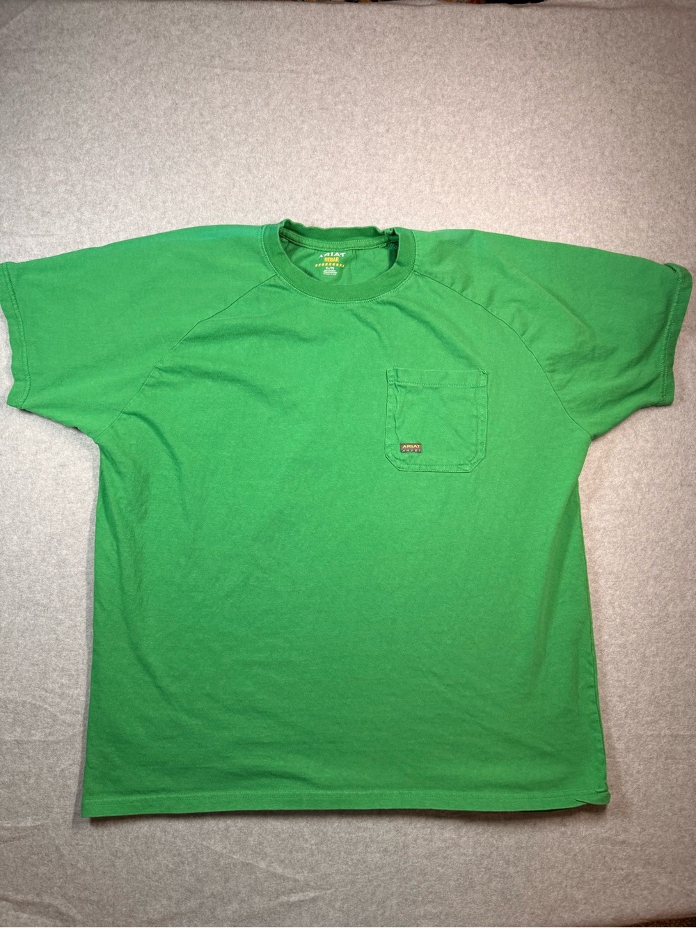 Ariat Bright Green Short Sleeve Pocket Tee